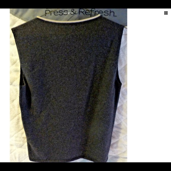 RARE CHANEL Charcoal Gray Sweater Cashmere/Silk BN - Picture 15 of 16